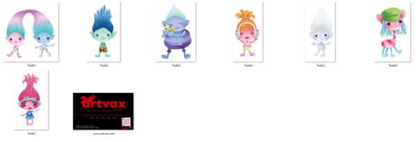 Watercolor Trolls Clipart