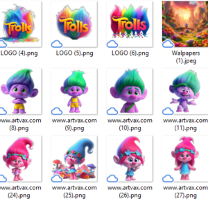 Trolls PNG Clipart Bundle