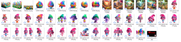 Trolls PNG Clipart Bundle