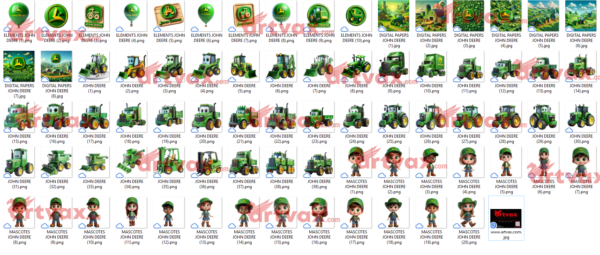 John Deere PNG Bundle