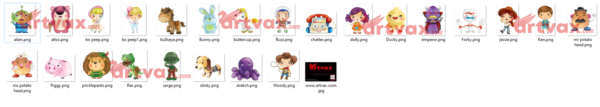 watercolor Toy Story PNG