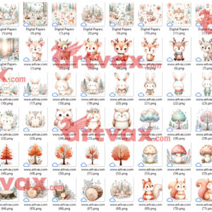 Cute Forest Animals PNG Bundle