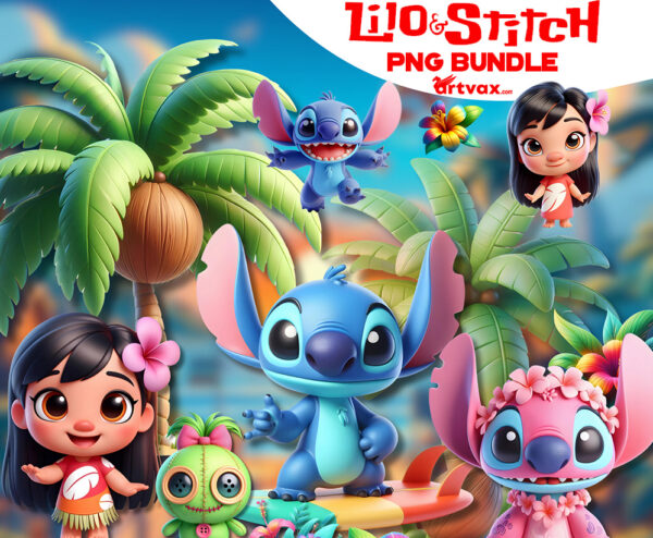 Lilo & Stitch PNG Bundle