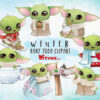 Winter Baby Yoda Png Bundle