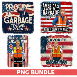 Trump America's Favorite Garbage Man PNG Bundle