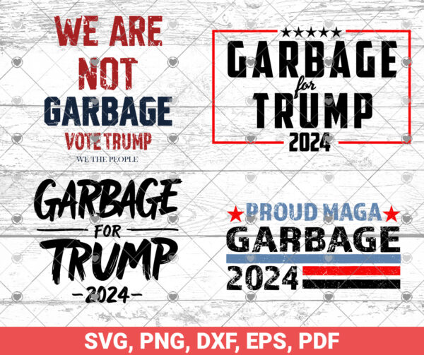 Proud MAGA Garbage SVG bundle