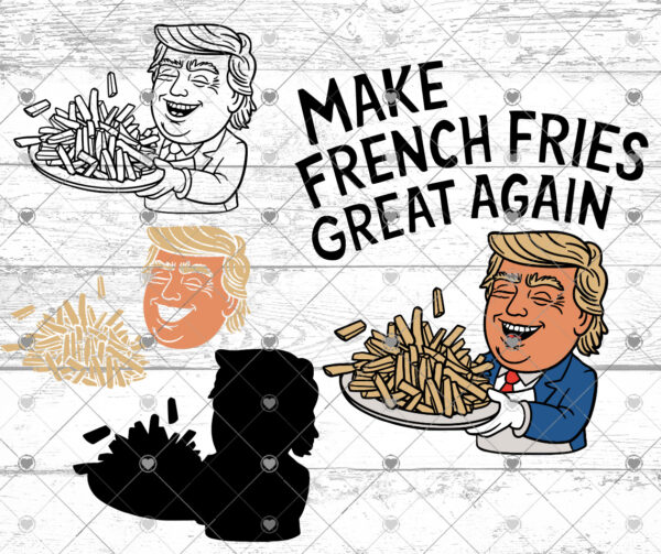 Make French Fries Great Again svg