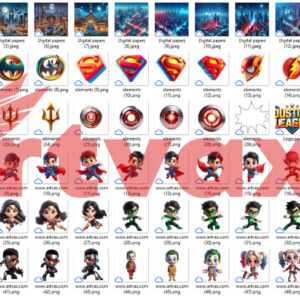 Justice League Clipart Bundle