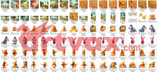 Winnie the Pooh PNG Bundle