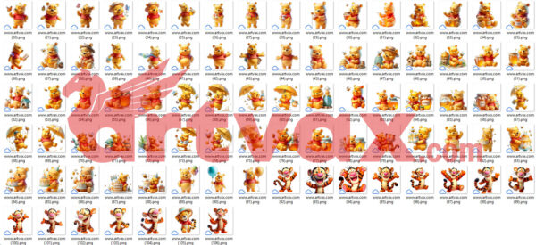 Winnie the Pooh PNG Bundle