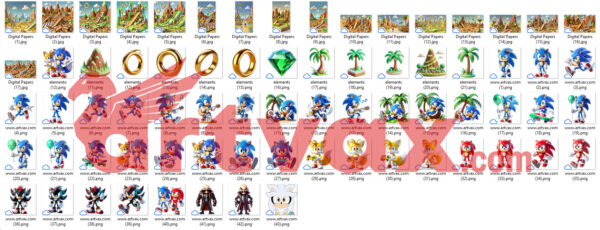 Sonic PNG Bundle