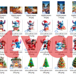 Christmas Stitch PNG Bundle