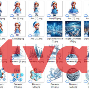 Frozen Christmas 3D PNG