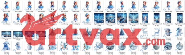 Frozen Christmas 3D PNG