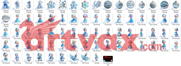 Frozen Christmas 3D PNG