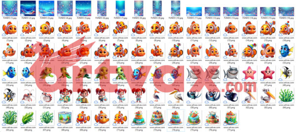 Finding Nemo 3D PNG Bundle