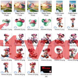 Minnie Farm PNG Bundle