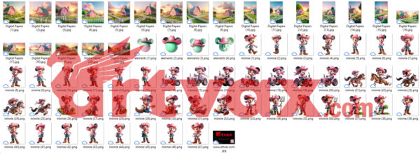 Minnie Farm PNG Bundle