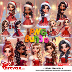 Christmas Girls PNG Bundle