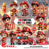 Firefighters 3D PNG Bundle