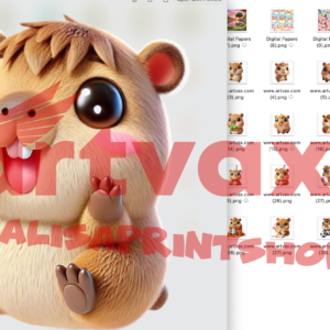 Cute Hamster PNG Bundle