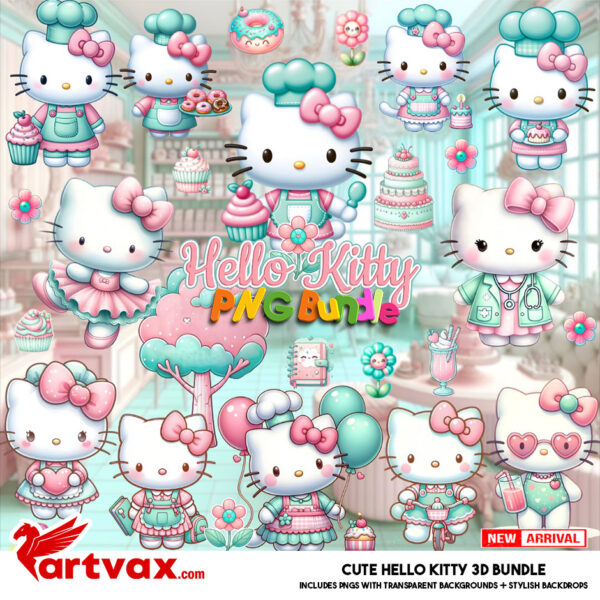 Hello Kitty PNG Bundle