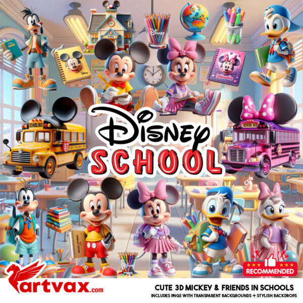 Mickey School PNG