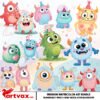 Cute Monster PNG Bundle
