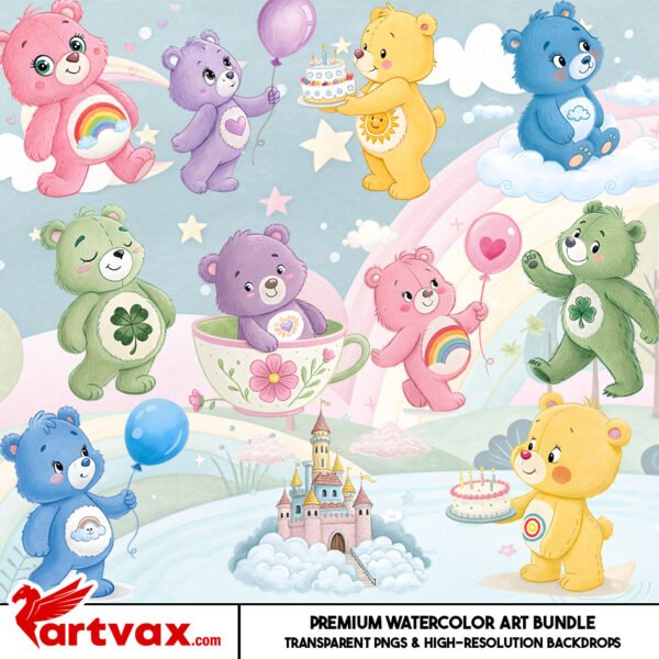 Care Bears PNG Bundle