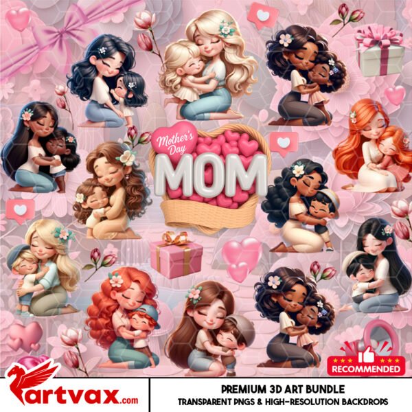 Mother's Day Mom PNG Bundle