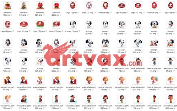 Snoopy PNG Bundle