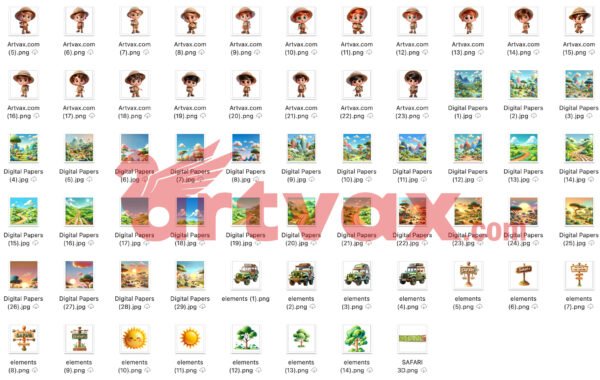 Safari PNG Bundle