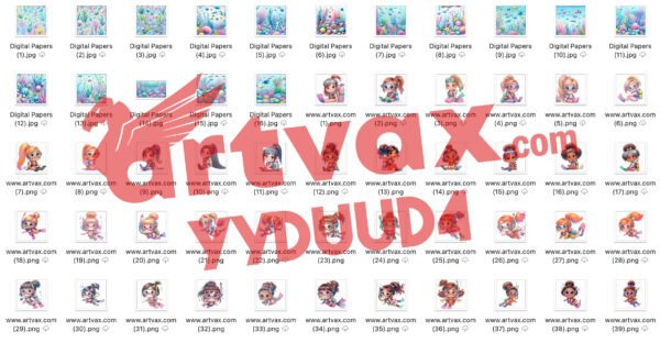 Scuba Girl PNG Bundle