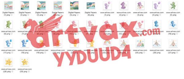 Care Bears PNG Bundle