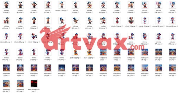 Mickey Circus PNG Bundle