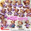 Cute Teddy Bear PNG Clipart