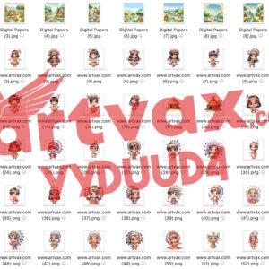 Tribal Kids PNG Bundle
