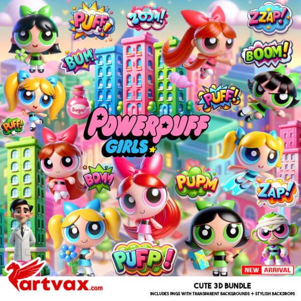 Powerpuff Girls PNG Bundle