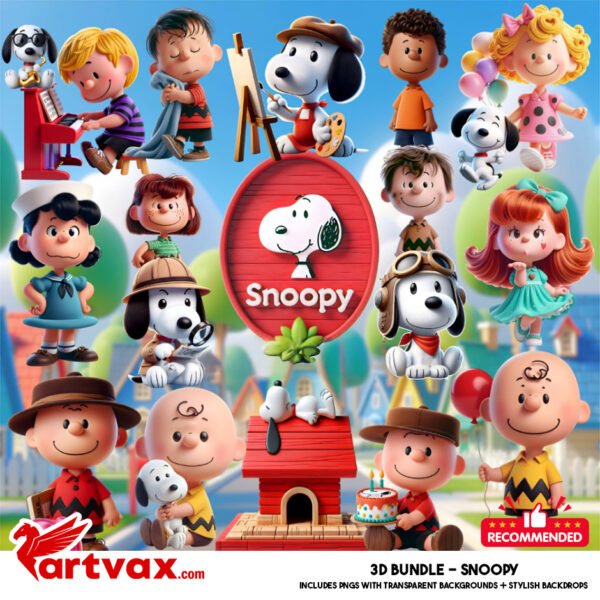 Snoopy PNG Bundle