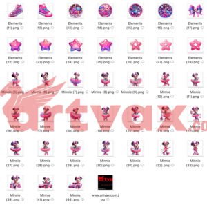 Minnie Fashion Star PNG Bundle