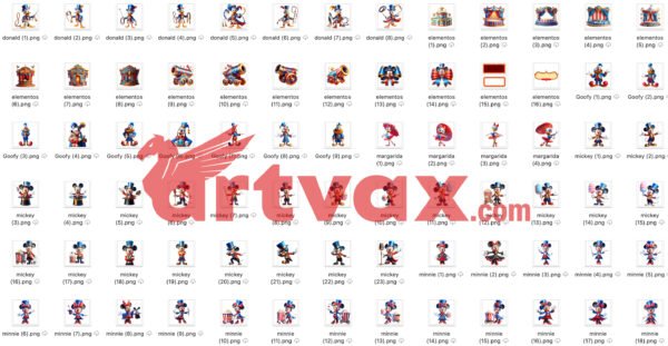 Mickey Circus PNG Bundle