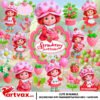 vintage Strawberry Shortcake PNG Bundle