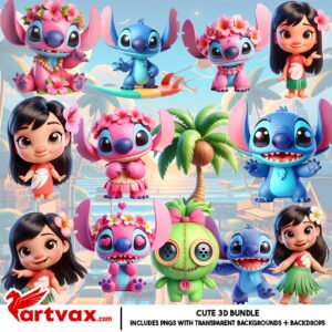 Lilo and Stitch PNG Bundle