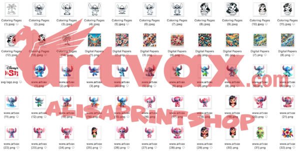 Lilo and Stitch PNG Bundle