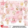 Pink Baby Bear PNG Bundle