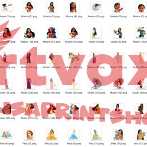 Princess PNG Clipart Bundle