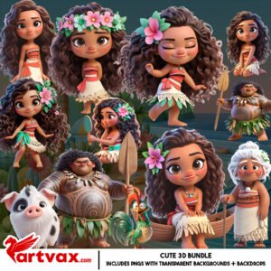 Moana PNG Bundle