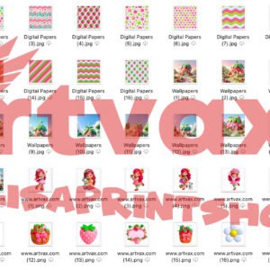 Strawberry Shortcake PNG Bundle