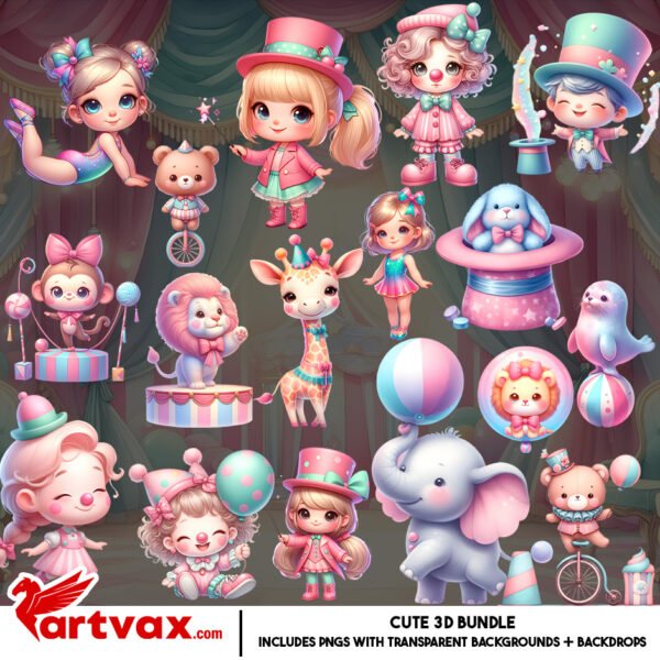 Circus PNG Clipart Bundle