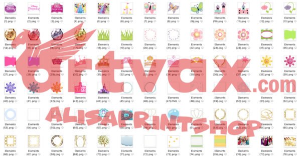 Princess PNG Clipart Bundle